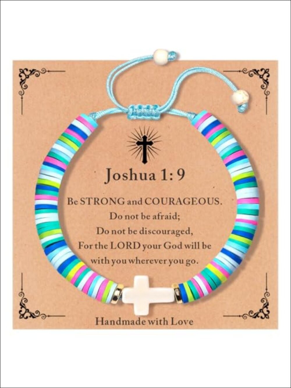 Cross Bracelet Faith Jewelry Gift for Women Teens Girls Adjustable